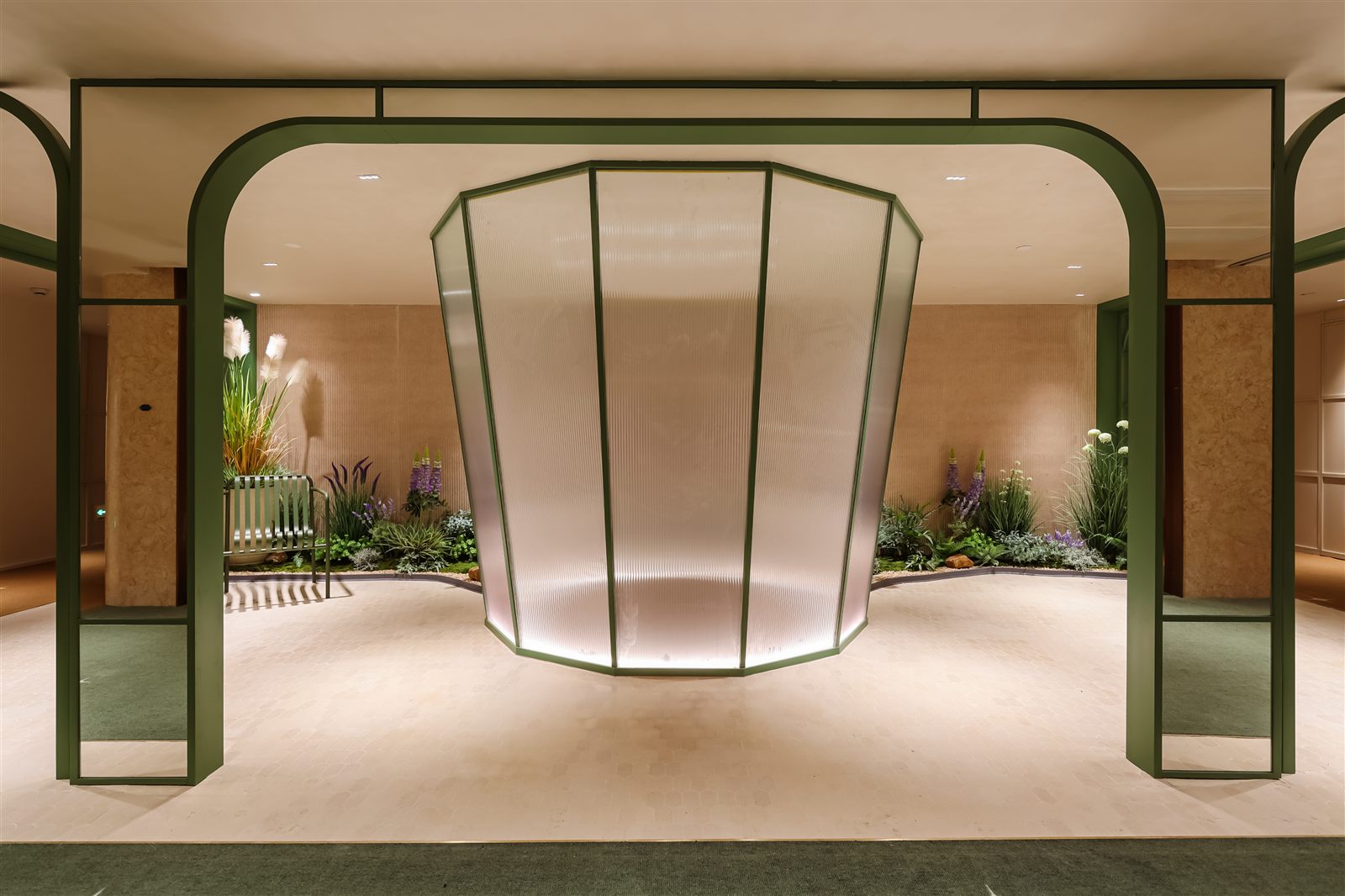H+ Hotel common space