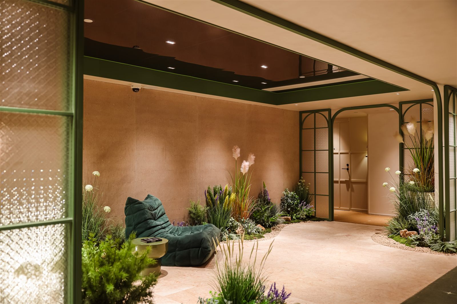 H+ Hotel common space